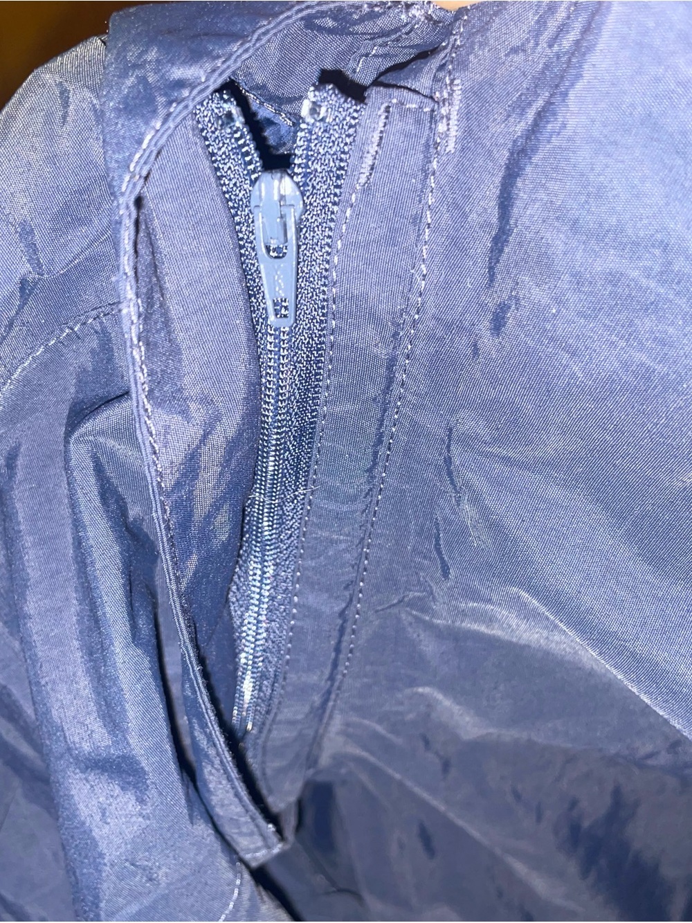 The North Face Womens Navy Lightweight Belted Packable Hooded Rain Jacket medium - Picture 7 of 14